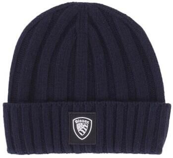 Blauer Blauw Logo Wol Kasjmier Hoed Blue Heren