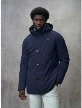 Blauer Blauwe Hoodie Jas Knopen Blue Heren - Foto 2