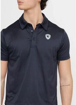 Blauer Polo Shirt Korte Mouw