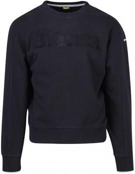 Blauer Usa Sweatshirt met labelprint model 'Crosby'