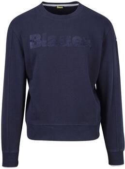 Blauer Usa Sweatshirt met labelprint model 'Crosby'