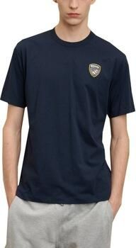 Blauer T-shirt Korte Mouw