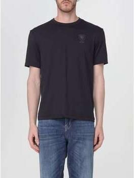 Blauer T-shirt Korte Mouw