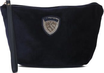 Blauer Tas NVY VELVET CLUTCH