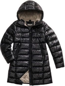 Blauer Usa Gewatteerde lange jas met Sorona -vulling model 'Adelaide'