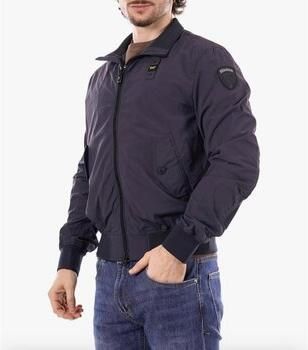 Blauer Windjack