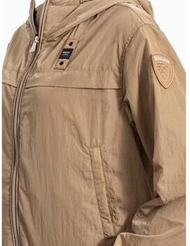 Blauer Windjack