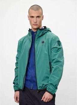 Blauer Windjack
