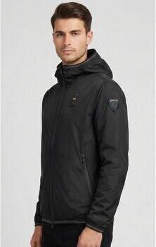 Blauer Windjack