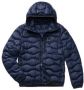 Blauer Gewatteerde Korte Jas Blauw Heren - Thumbnail 1