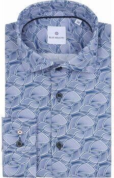 Blue Industry Overhemd Lange Mouw Overhemd Print Blauw