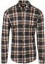 Blue Industry casual overhemd normale fit bruin geruit katoen - Thumbnail 1