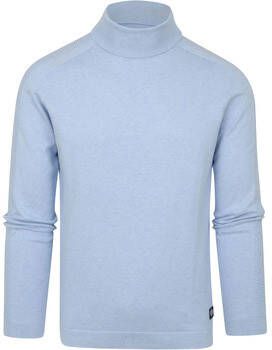 Blue Industry Sweater Coltrui Lichtblauw