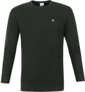 Blue Industry Sweater Pullover O-hals Donkergroen