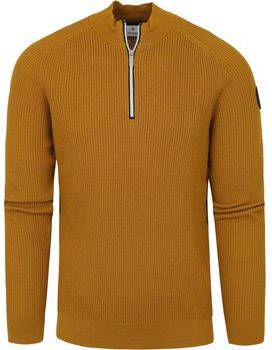 Blue Industry Sweater Zipper trui Okergeel