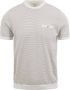 Blue Industry T-shirt T-Shirt Streep Ecru - Thumbnail 1