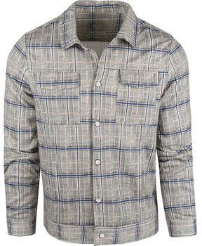 Blue Industry Sweater Overshirt Ruit Beige