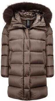 Bomboogie Mantel Hooded Long Down Jacket + Racc