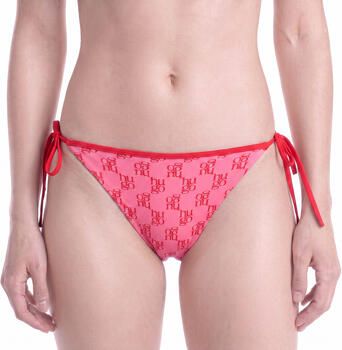 HUGO Bikinibroekje met all-over logomotief model 'MONOGRAM SIDE TIE'