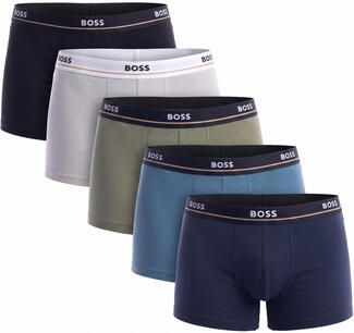 Boss slim fit trunks van katoenmix in set van 5 model '5P ESSENTIAL' - Foto 5
