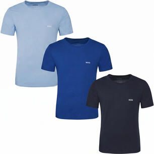 BOSS T-shirt TShirtRN 3P Classic met borduurwerk (set 3-delig)