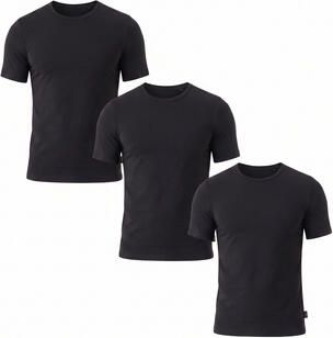 BOSS T-shirt TShirt RN 3P Natura effen t-shirt met merklabel (3-delig) - Foto 3