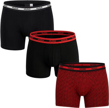 HUGO Regular fit boxershort van katoenmix in een set van 3 stuks