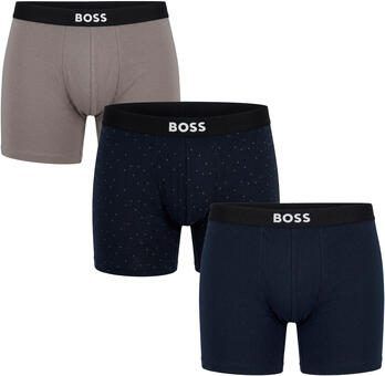 BOSS Boxershort Boxer Brief 3P ONE elastische band met logo 1x met patroon 2x effen (3 stuks) - Foto 2