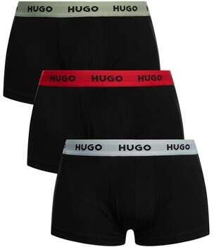 HUGO underwear Trunk TRIPLET PACK met logo-opschrift op de band (set 3 stuks)