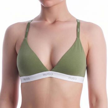 HUGO Bralette van katoenmix model ' ID TRIANGLE'