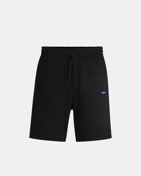 Hugo Blue Regular fit sweatshorts met labeldetail model 'Nasensio' - Foto 2