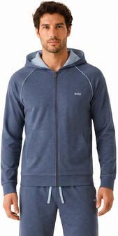 Boss Trainingsjack Mix Match Hooded Track Top Jacket Open Blue