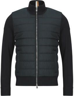 Boss Regular fit sweatjack met doorgestikte voorkant model 'HERNESTO'