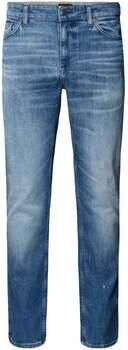 Boss Orange Straight fit jeans van katoenmix model 'DELAWARE BO'