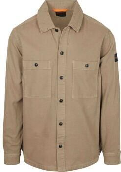 Boss Overhemd Lange Mouw Overshirt Locky Kaki