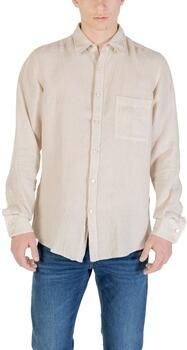 Boss Orange Regular fit linnen overhemd met borstzak model 'Relegant' - Foto 7