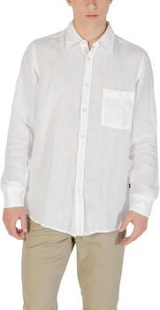 Boss Orange Regular fit linnen overhemd met borstzak model 'Relegant' - Foto 5