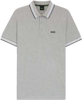 Boss Polo Shirt Korte Mouw Paddy Piqué Polo Shirt Silver Grey