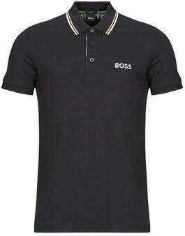 BOSS Green Regular fit poloshirt met labelstitching model 'Paddy' - Foto 5