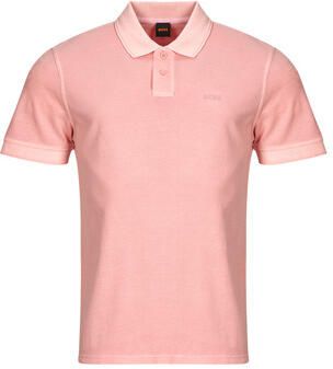 Boss Orange Slim fit poloshirt met labelprint model 'Prime'