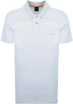 Boss Polo Shirt Korte Mouw Relaxed Fit Oxford Piqué New Polo Shirt Light Pastel Grey