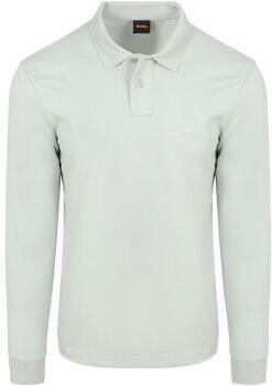 Boss Orange Slim Fit poloshirt van katoenmix model 'PASSERBY' - Foto 3