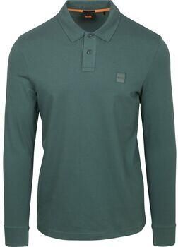 Boss Polo Shirt Lange Mouw Passerby Polo Taupe - Foto 2