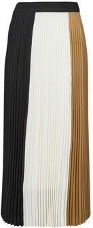 Boss Witte midirok met plissévouwen model 'Viconica'