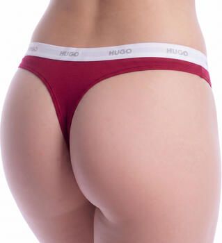 HUGO underwear String ID van stretch-katoen met logo's op de tailleband - Foto 8