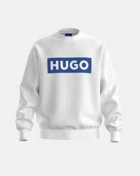 Hugo Blue Sweatshirt met opstaande kraag model 'Niero'