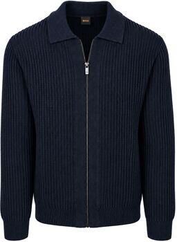 Boss Sweater Aspeno Vest Woolblend Navy