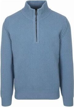Boss Sweater Trui Half Zip Kurano Blauw
