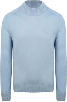 Boss Sweater Turtleneck Trui Avac Wool Blend Lichtblauw