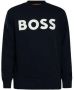 Hugo Boss Katoenen Hoodless Sweatshirt Lente Zomer Collectie Blue Heren - Thumbnail 2